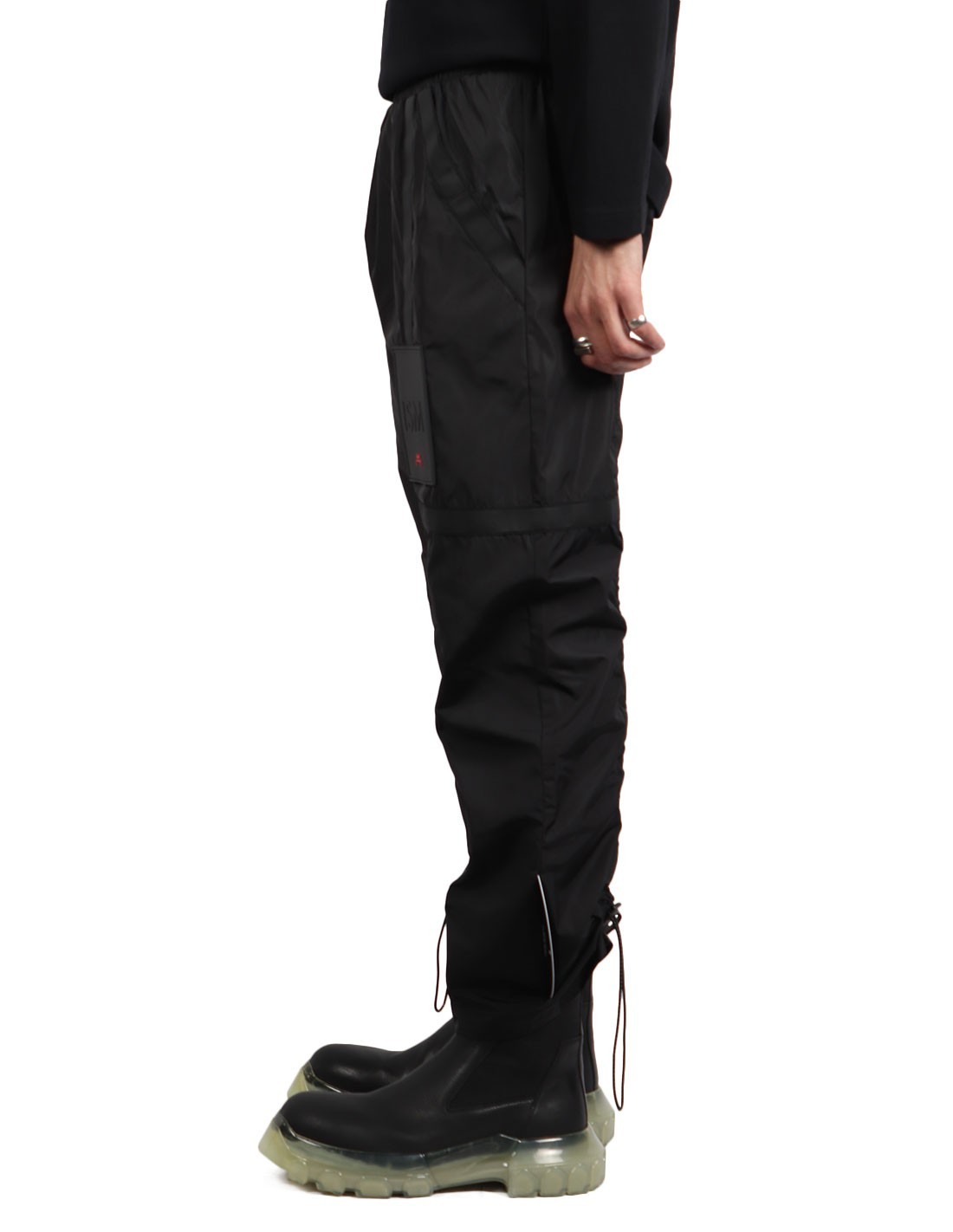 black straight pants