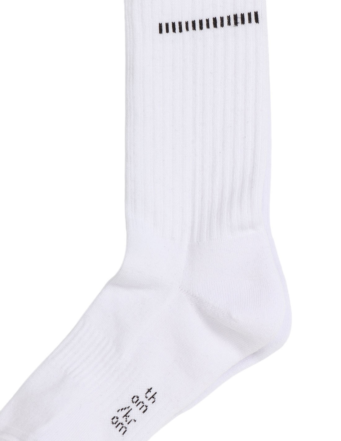 White socks in ribbed wool