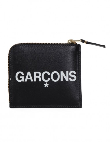 COMME DES GARCONS WALLET small black zipped wallet, unisex