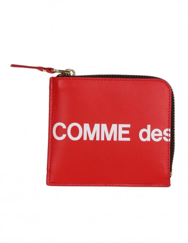 COMME DES GARCONS WALLET small red zipped wallet, unisex