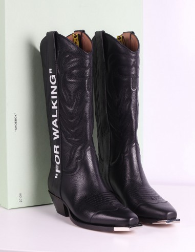 santiag black cowboy boots