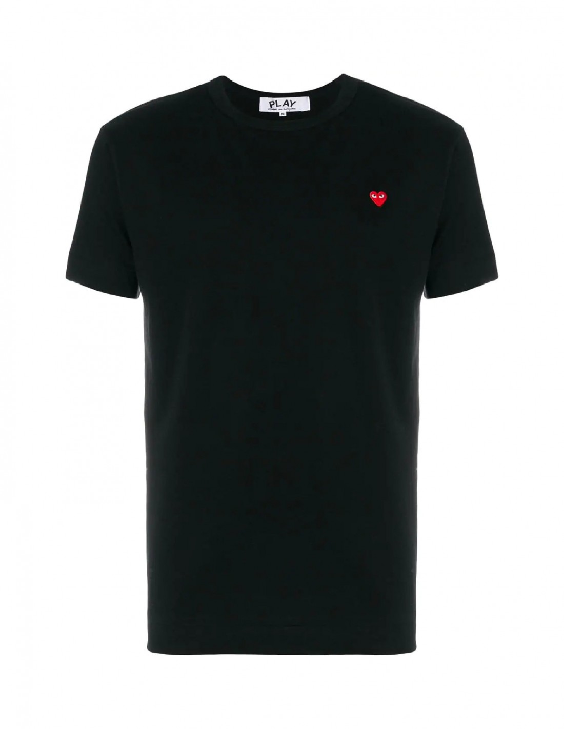 COMME DES GARCONS PLAY black tee shirt with mini red heart
