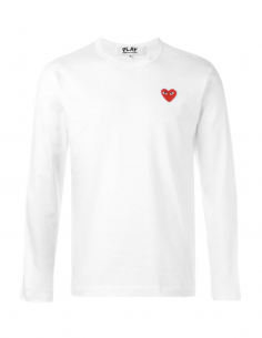 Comme Des Garçons Play Red Heart Logo T-Shirt - Blue for Men