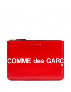 Pochette zippée avec logo - Rouge Comme des Garçons Mixte FW20
