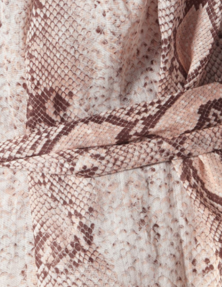ZIMMERMANN snake-printed blouse with mao collar for women, fw20
