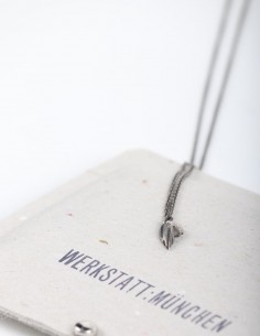 Silver necklace with wing pendant WERKSTATT:MUNCHEN