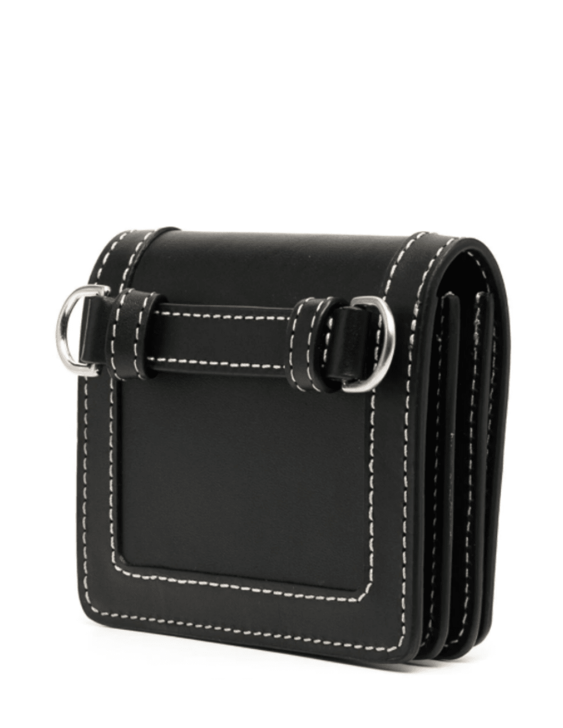 Mini AMI PARIS bag in black leather with shoulder strap - Permanent