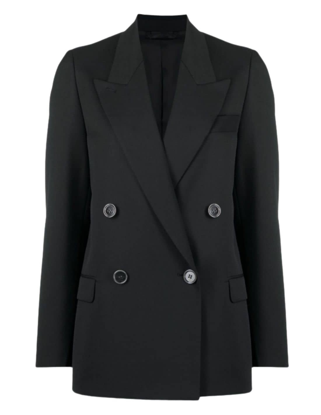 ACNE STUDIOS black double breasted blazer jacket with 4 buttons for ...