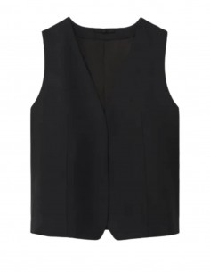 TOTÊME black sleeveless jacket for women - SS21