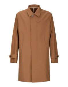 HARRIS WHARF long brown raincoat for men - SS21