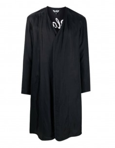 Manteau léger COMME DES GARÇONS BLACK noir avec broderie tigre - SS21