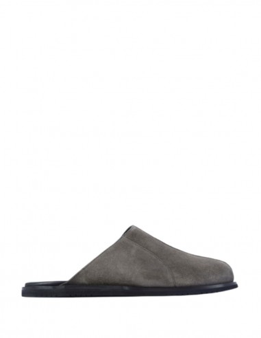 Grey flat mules A-COLD-WALL in suede for men - SS21