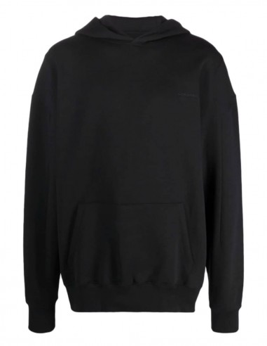 A-COLD-WALL black oversized sweatshirt with big patch logo for men - SS21