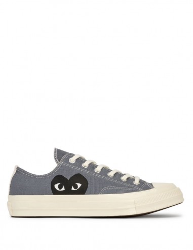 CDG Play X Converse low sneakers monoheart in grey