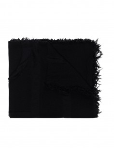 Totême black monogram scarf for women - FW21