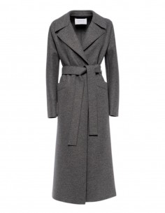 Long manteau gris façon peignoir Harris Wharf pour femme - FW21
