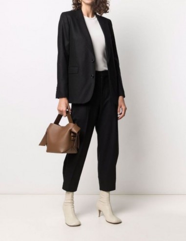 Ami Paris black virgin wool blazer jacket for women - FW21