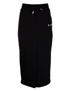 Jupe mi-longue noire façon jogging OFF-WHITE pour femme - FW21