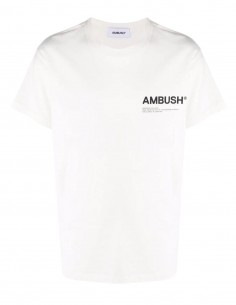 Ambush white t-shirt with logo on chest for men - FW21