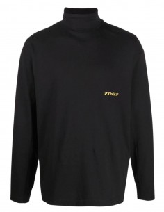 T-shirt noir à col roulé Ambush pour homme - FW21