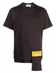 T-shirt noir logo jaune Ambush pour homme - FW21