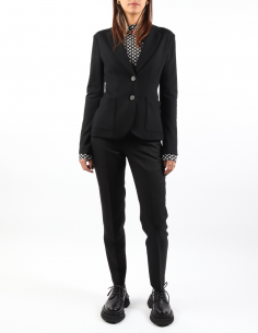 Veste de blazer noire cintrée Harris Wharf pour femme - FW21