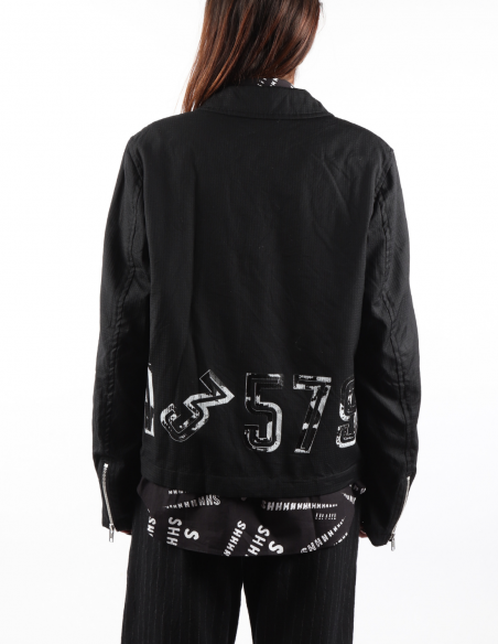 Unisex Comme des Garçons Black black zipped jacket - FW21