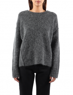Isabel Benenato grey oversized sweater for women - FW21