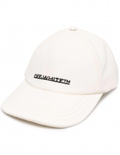 Cap Off-White canvas white with embroidered logo - FW21