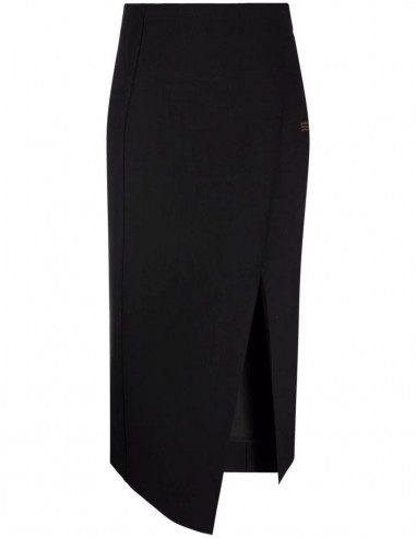 OFF-WHITE black pencil skirt mid-length - FW21