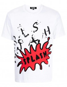 T-shirt à imprimé graphique "SPLASH" blanc Comme des Garçons Black mixte - FW21