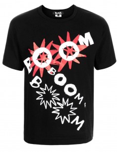 T-shirt à imprimé graphique "BOOM BOOM" noir mixte - FW21