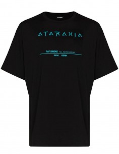 T-shirt en coton noir RAF SIMONS "Ataraxia Tour" pour homme - FW21