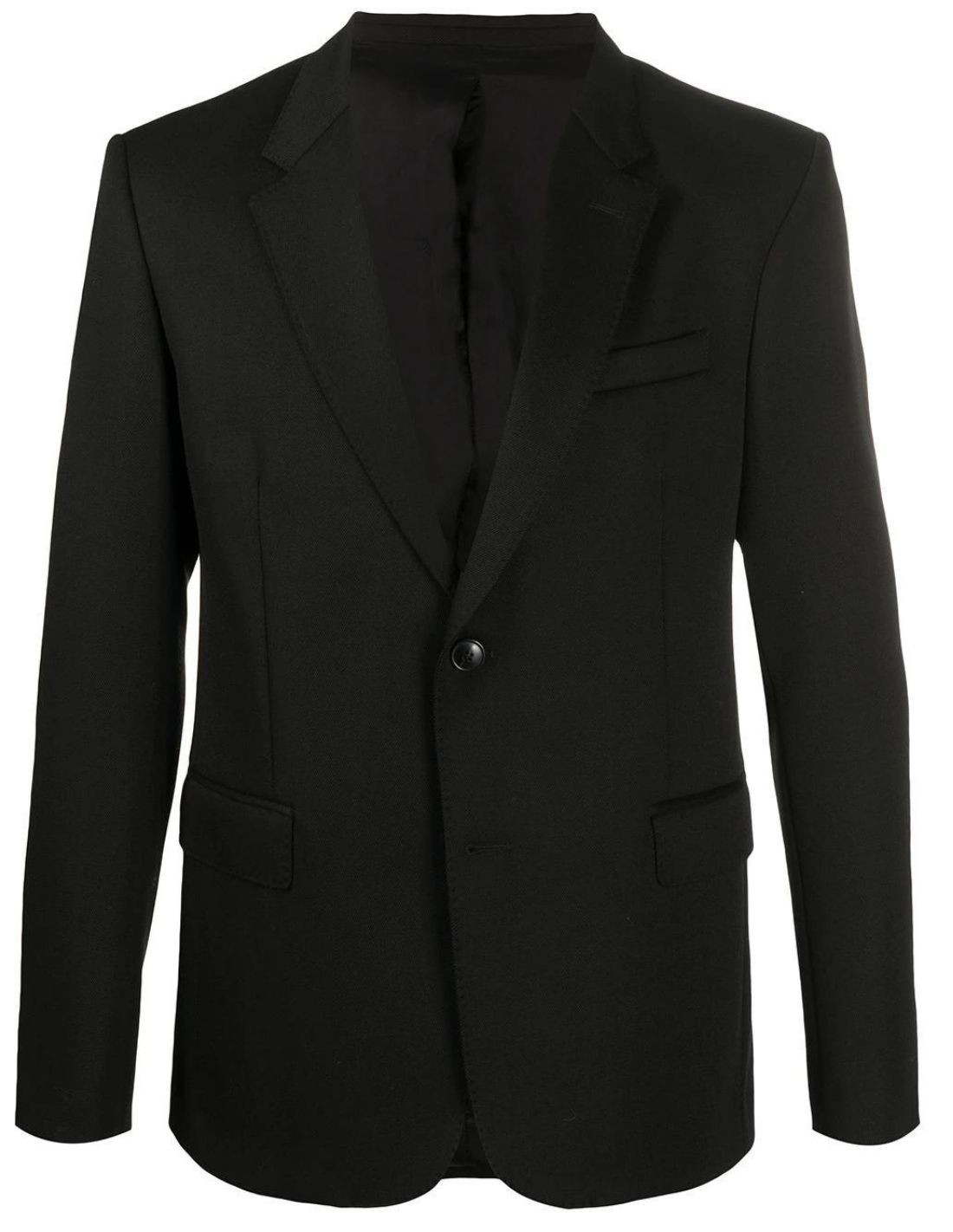 Two buttons black blazer jacket AMI PARIS for men - SS22