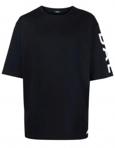T-shirt oversize avec logo unilatéral noir BALMAIN pour homme - SS22