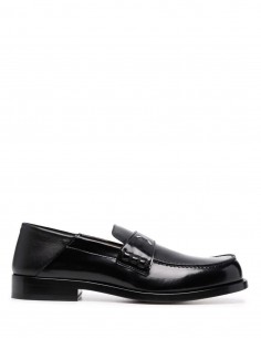 Black loafers with signature stitching MAISON MARGIELA for women - SS22