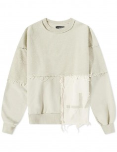 Pull VAL KRISTOPHER oversize beige pour homme - FW21