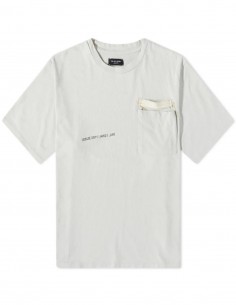 ﻿Beige t-shirt "ISSUE" printed VAL KRISTOPHER for men - FW21