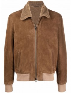 Leather and woolen skin jacket SALVATORE SANTORO for men - FW21