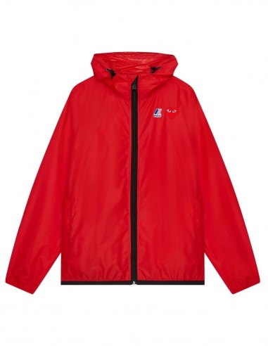 K-way Claude zip intégral rouge COMME DES GARÇONS PLAY X KWAY mixte - SS22