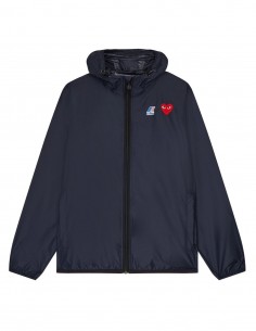 K-way "Claude" zip intégral navy COMME DES GARÇONS PLAY X KWAY mixte - SS22