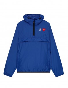 K-way "Leon" col camionneur bleu COMME DES GARÇONS PLAY X KWAY mixte - SS22