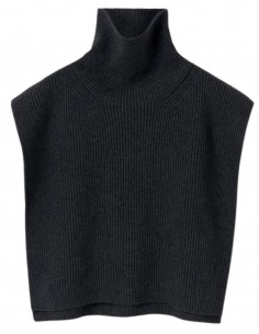 ﻿Grey sleeveless turtleneck jumper TOTÊME for women - SS22