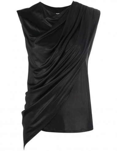 Sleeveless draped top BALMAIN for women - SS22
