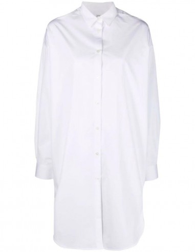 Robe-chemise oversize blanche TOTÊME - SS22