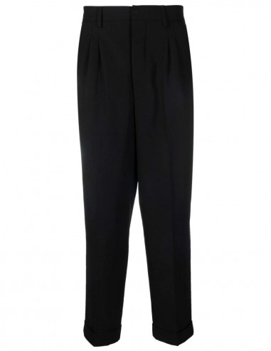 Black trousers with darts AMI PARIS - SS22