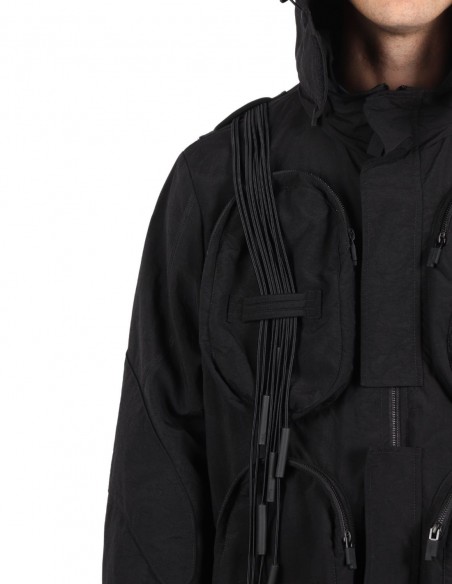 Drawcord jacket A COLD WALL bob integrated black