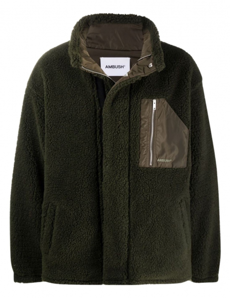 Ambush short khaki jacket in terrycloth for men - FW21