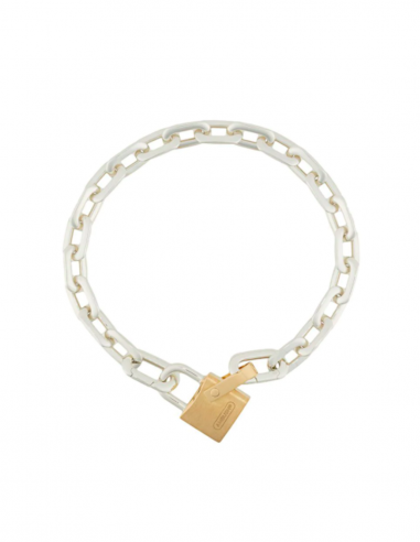 Silver Padlock Chain Bracelet
