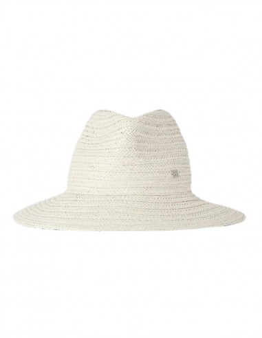 Chapeau panama blanc en viscose tressée TOTÊME - SS22